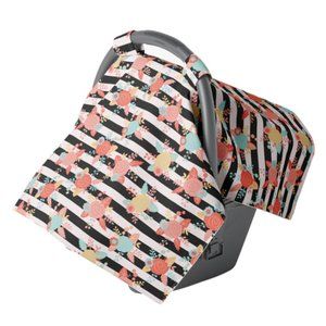 Car Seat Canopy With Matching Blanket